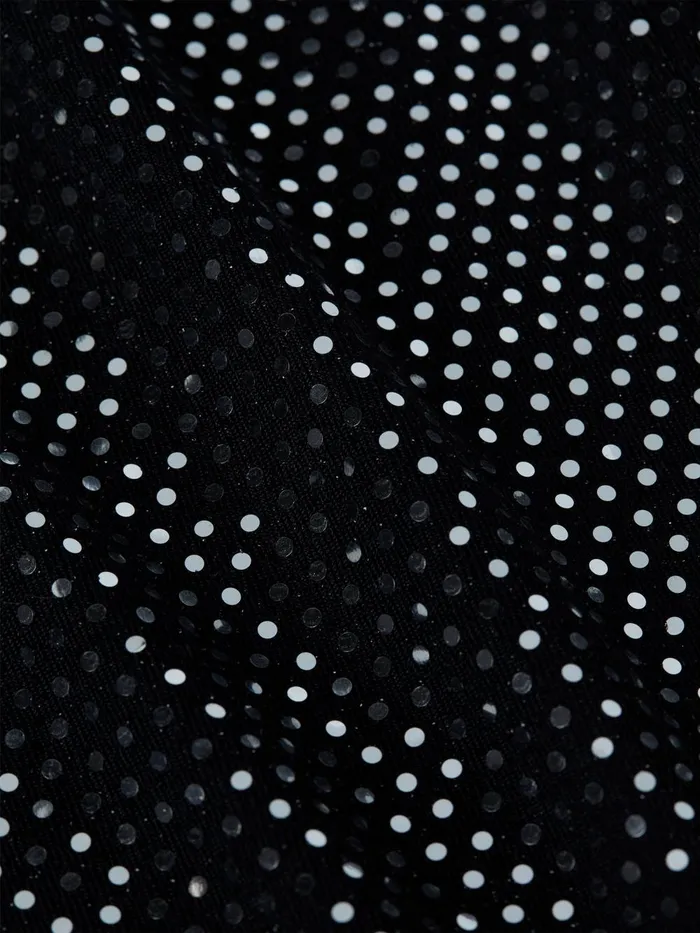 L039Agence Dresses and Jumpsuits Women Rosetta Sequin TwistFront Dress Blacksilver L039Agence Dresses and Jumpsuits Women Rosetta Sequin TwistFront Dress Blacksilver