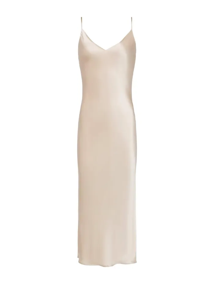 L039Agence Dresses and Jumpsuits Women Seridie Silk Slip Dress Champagne L039Agence Dresses and Jumpsuits Women Seridie Silk Slip Dress Champagne