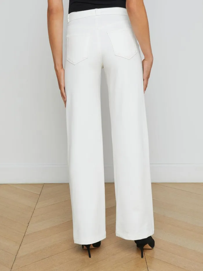 L039Agence Pants Women Clayton WideLeg Pant Ivory L039Agence Pants Women Clayton WideLeg Pant Ivory