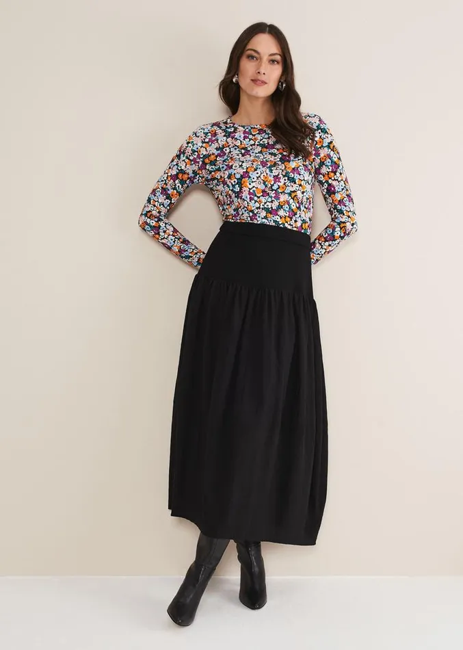 Laina Maxi Skirt Black Women Phase Eight Skirts