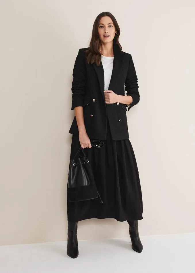Laina Maxi Skirt Black Women Phase Eight Skirts