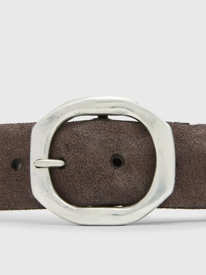 Leather Belts Men John Varvatos NOVA SUEDE BELT Black Leather Belts Men John Varvatos NOVA SUEDE BELT Black