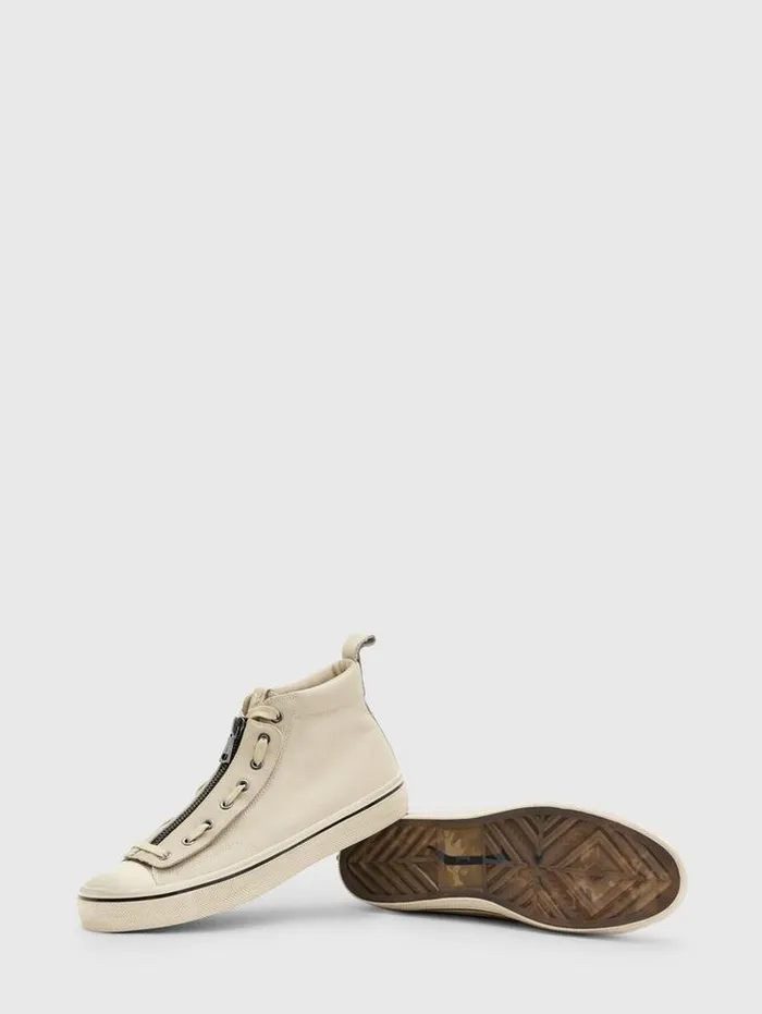 Leather Sneakers Men John Varvatos VULC MID TOP 8211 APRON Fossil