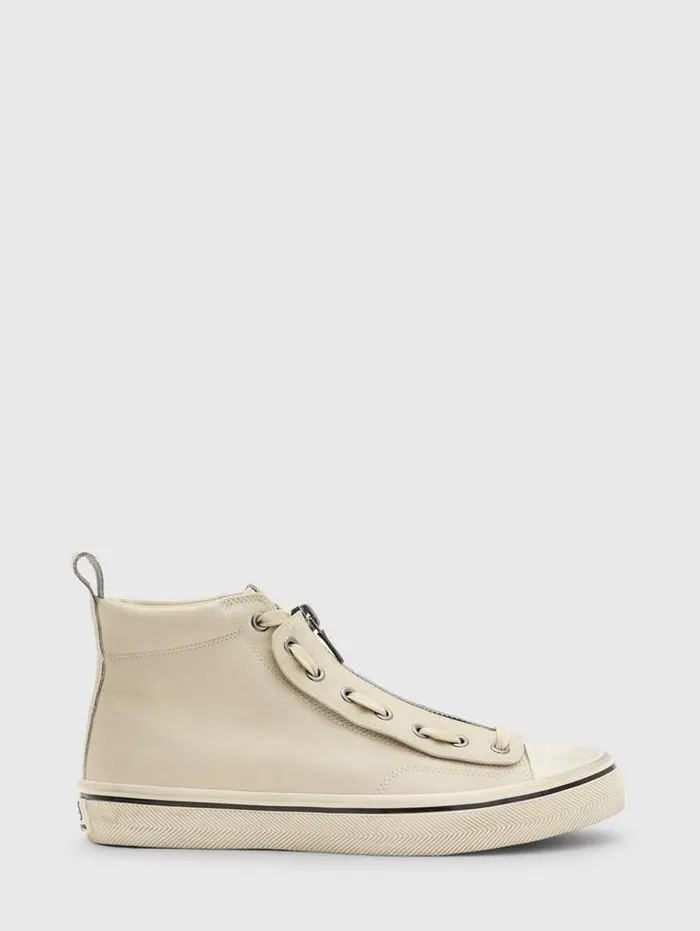 Leather Sneakers Men John Varvatos VULC MID TOP 8211 APRON Fossil