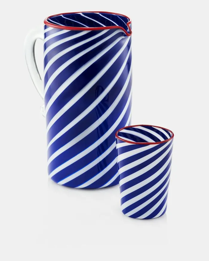 Lido Jug Blue Women Aquazzura Glassware Lido Jug Blue Women Aquazzura Glassware