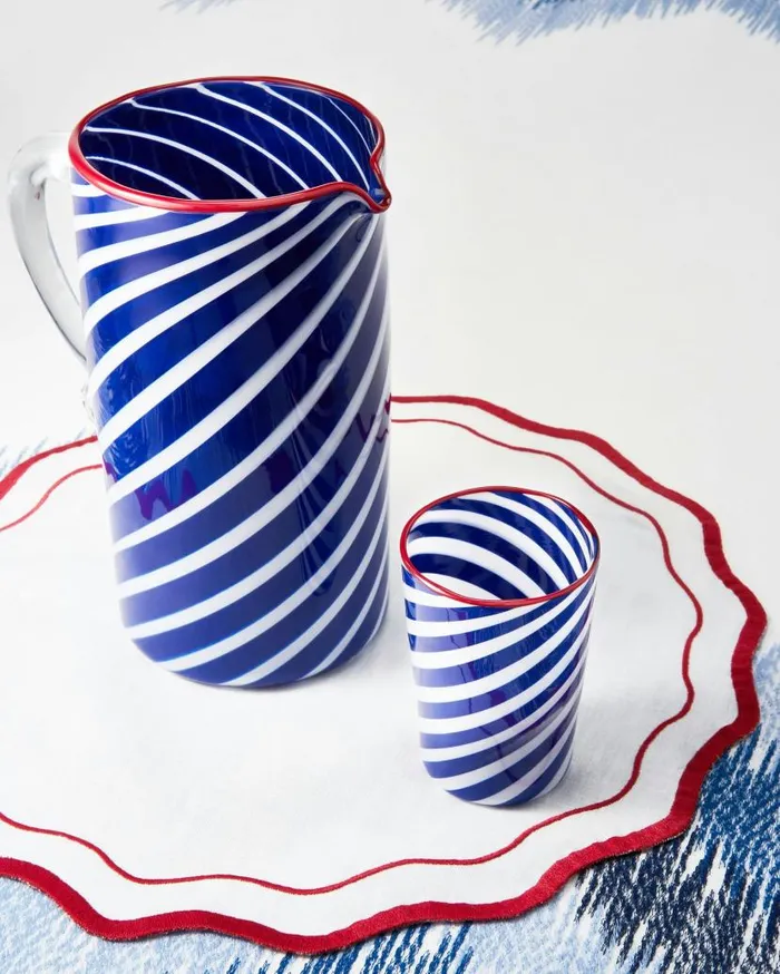 Lido Jug Blue Women Aquazzura Glassware Lido Jug Blue Women Aquazzura Glassware