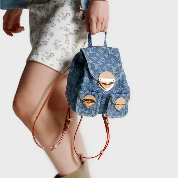 Louis Vuitton Backpacks Louis Vuitton M46836 Venice Denim Blue 8211 Louis Vuitton Handbag Store 8211 Women