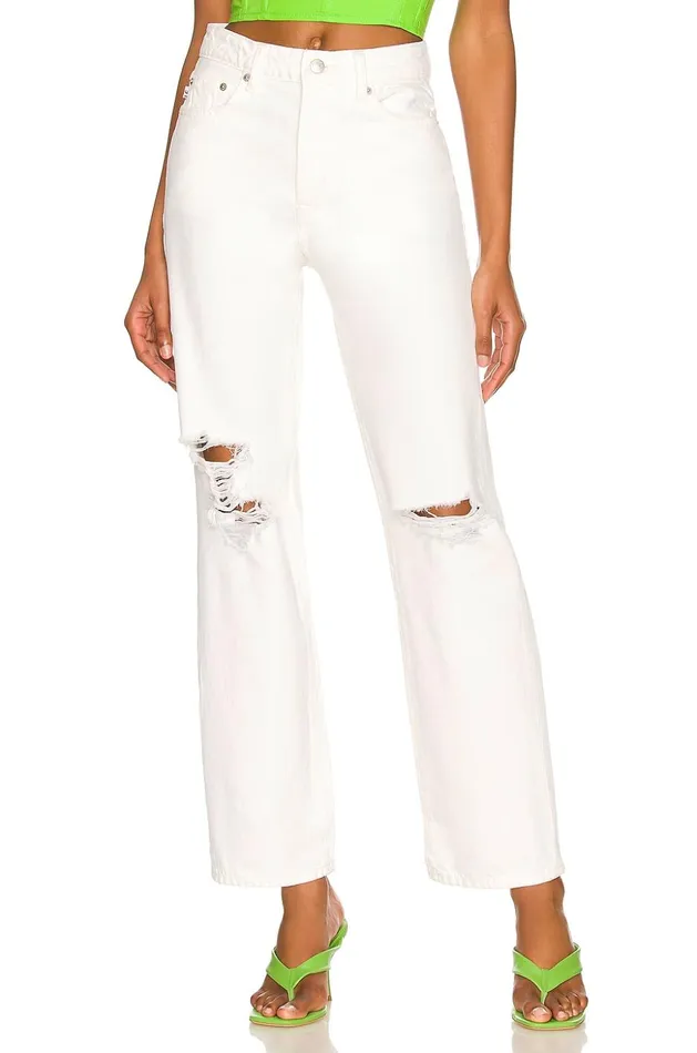 Lovers and Friends Denim Women Ryan High Rise Straight Lighthouse