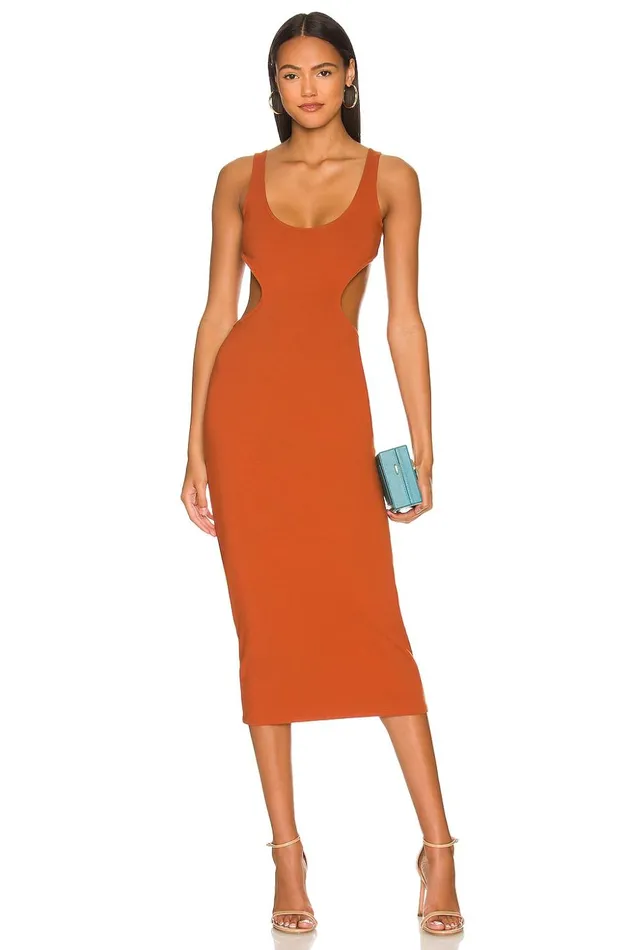 Lovers and Friends Dresses Women Aydin Midi Dress Rust