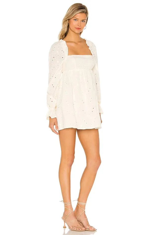 Lovers and Friends Dresses Women Devy Mini Dress Ivory Lovers and Friends Dresses Women Devy Mini Dress Ivory