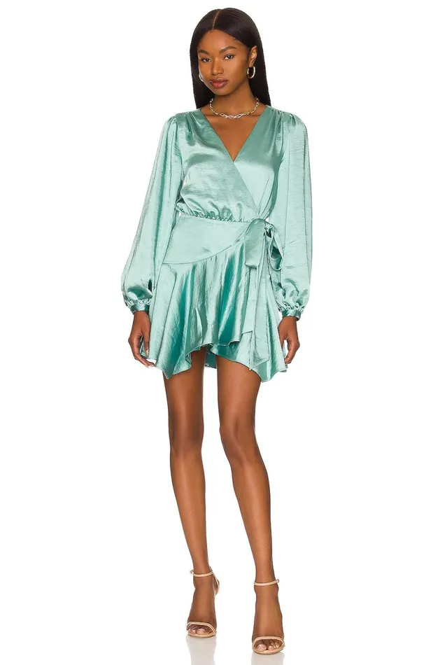Lovers and Friends Dresses Women Kayleigh Wrap Dress Mermaid Green