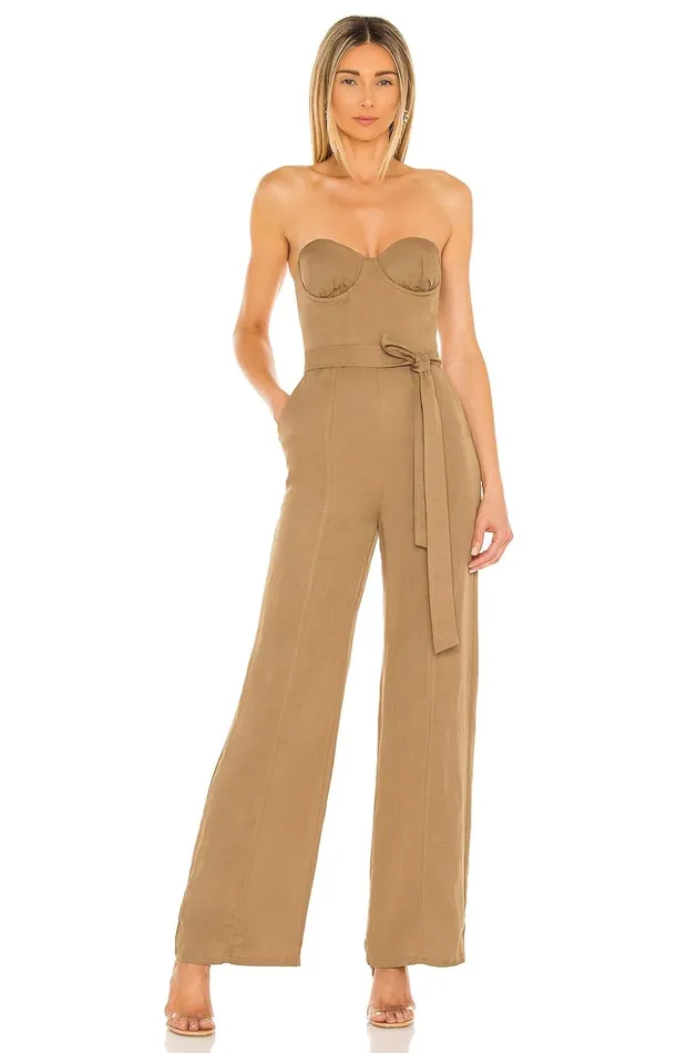 Lovers and Friends Jumpsuits Women Steph Jumpsuit Tan