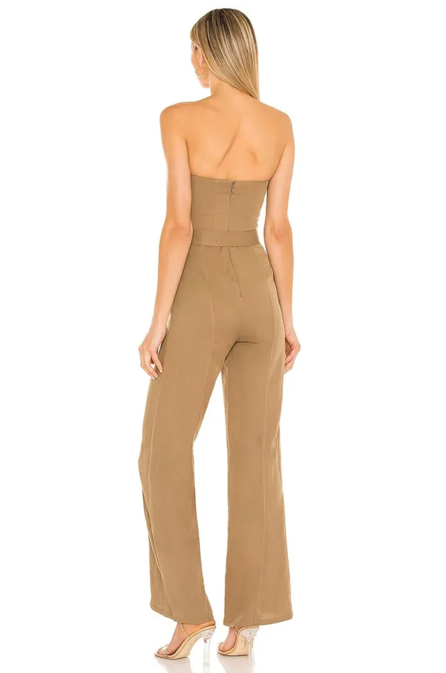 Lovers and Friends Jumpsuits Women Steph Jumpsuit Tan Lovers and Friends Jumpsuits Women Steph Jumpsuit Tan