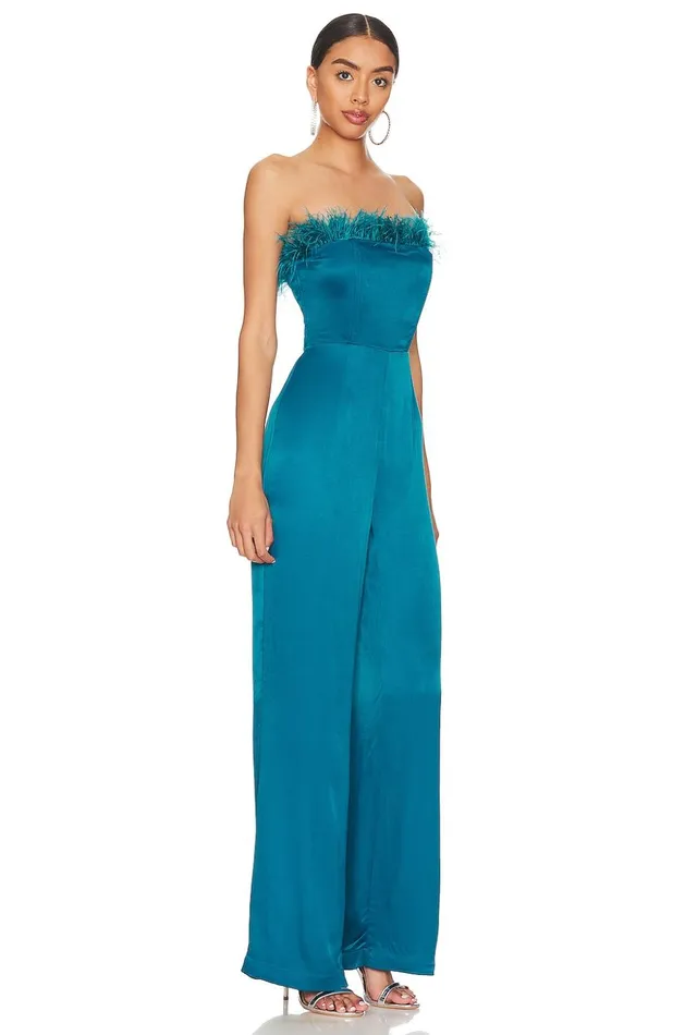 Lovers and Friends Jumpsuits Women Trish Jumpsuit Deep Cyan Lovers and Friends Jumpsuits Women Trish Jumpsuit Deep Cyan