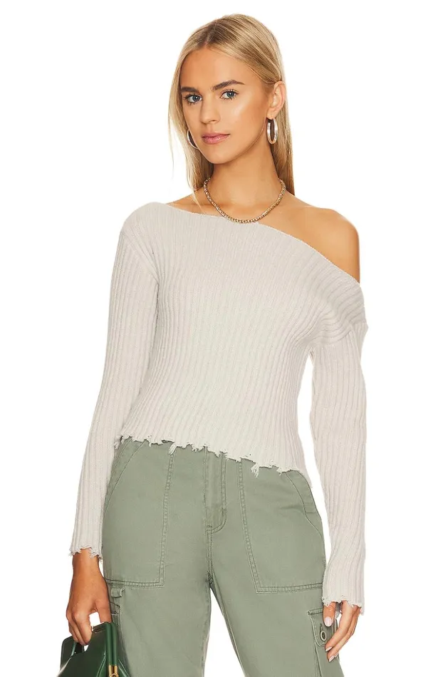 Lovers and Friends Sweaters and Knits Women Cece Off Shoulder Sweater Grey