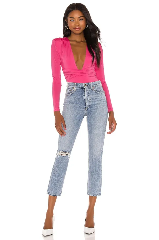 Lovers and Friends Tops Women Anya Bodysuit Hot Pink Lovers and Friends Tops Women Anya Bodysuit Hot Pink