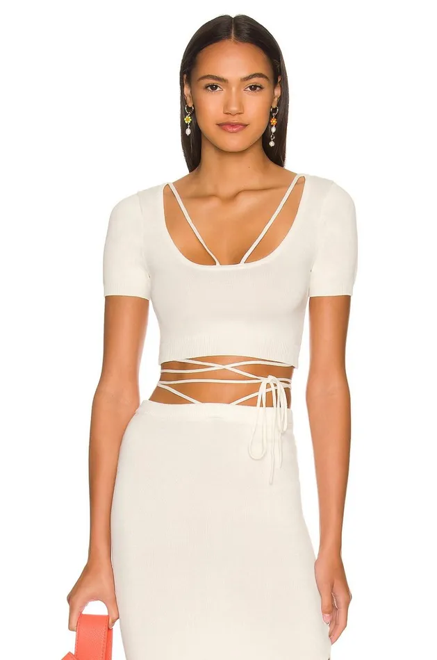Lovers and Friends Tops Women Baylor Scoop Neck Top White