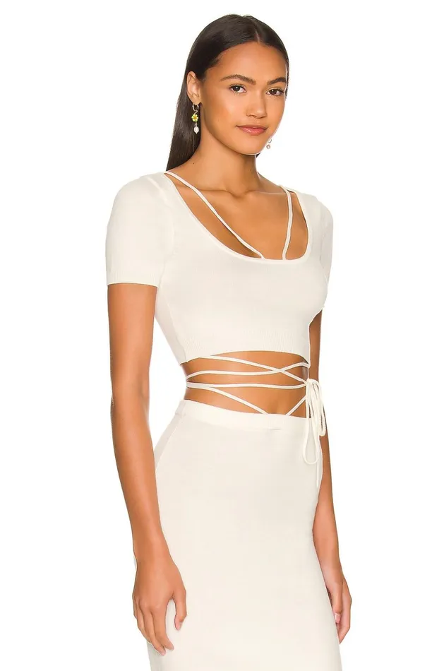 Lovers and Friends Tops Women Baylor Scoop Neck Top White Lovers and Friends Tops Women Baylor Scoop Neck Top White