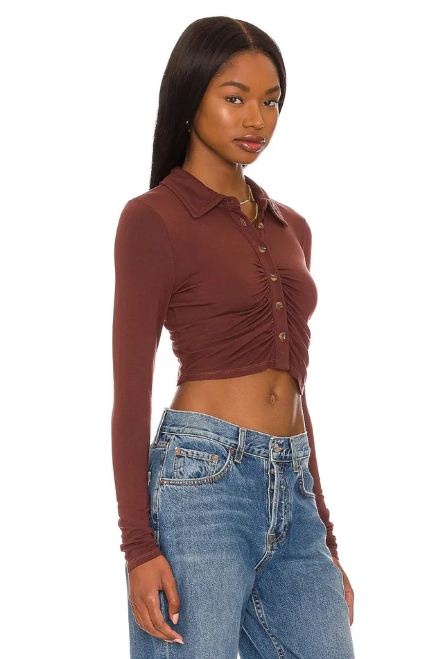 Lovers and Friends Tops Women Bernie Top Brown Lovers and Friends Tops Women Bernie Top Brown