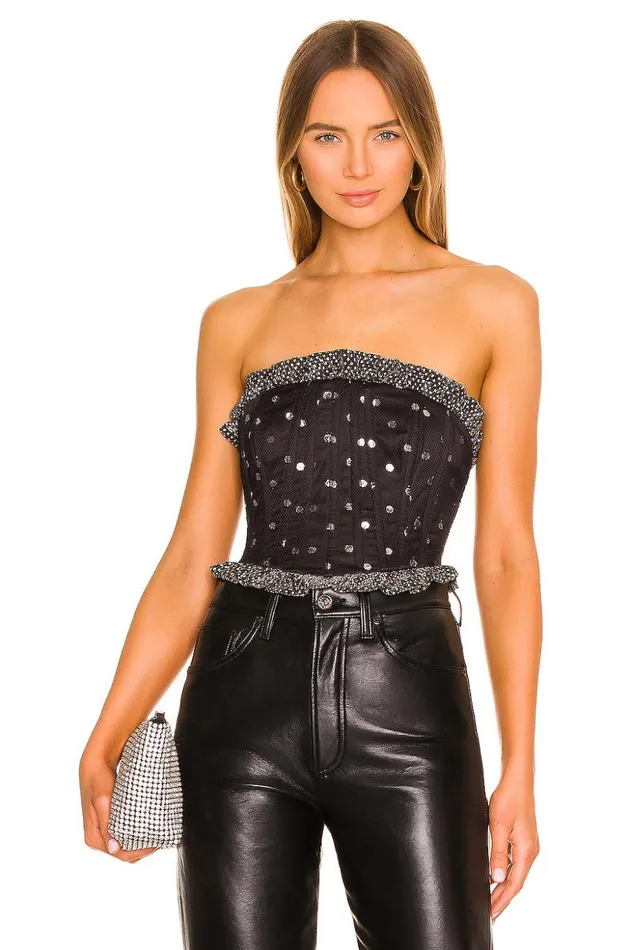 Lovers and Friends Tops Women Elodie Bustier Top Black
