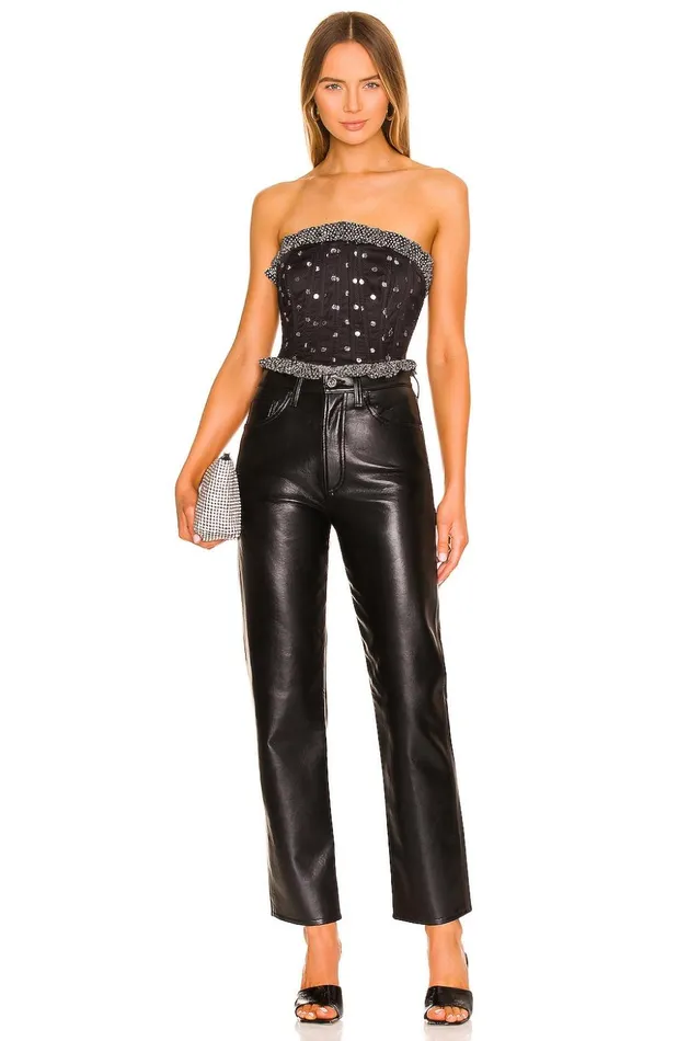 Lovers and Friends Tops Women Elodie Bustier Top Black Lovers and Friends Tops Women Elodie Bustier Top Black
