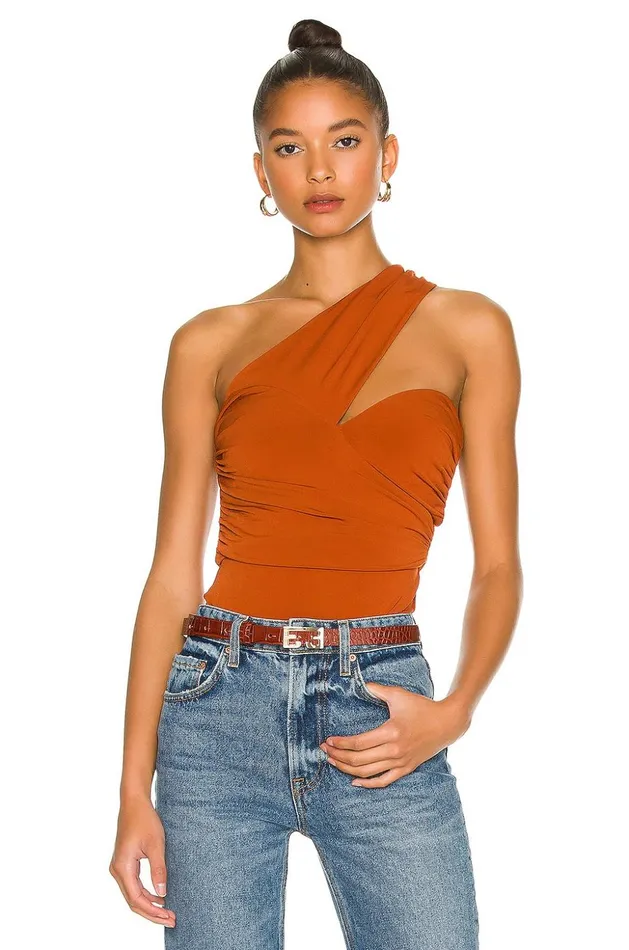 Lovers and Friends Tops Women Liv Bodysuit Ginger Brown