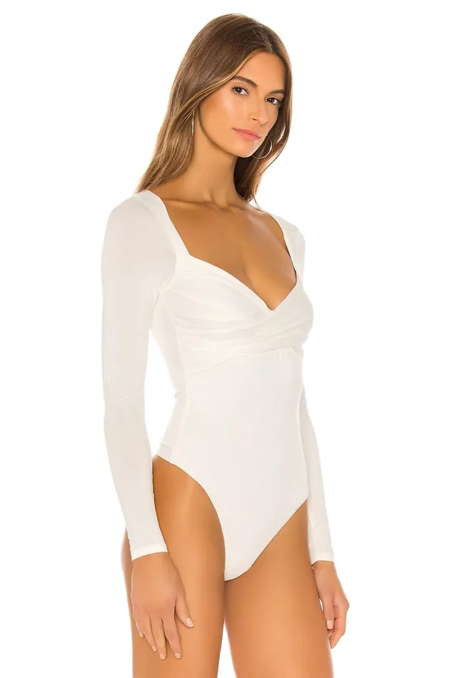 Lovers and Friends Tops Women Mikka Bodysuit White Lovers and Friends Tops Women Mikka Bodysuit White