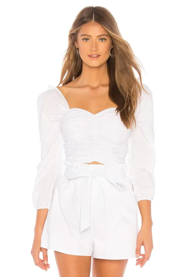 Lovers and Friends Tops Women Octavia Crop Top White