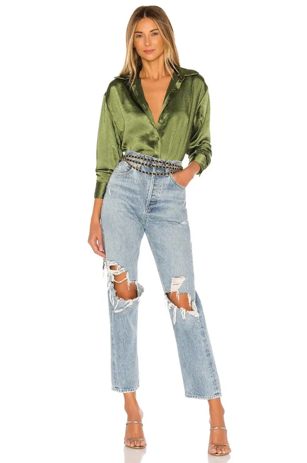Lovers and Friends Tops Women Salina Top Olive Green Lovers and Friends Tops Women Salina Top Olive Green