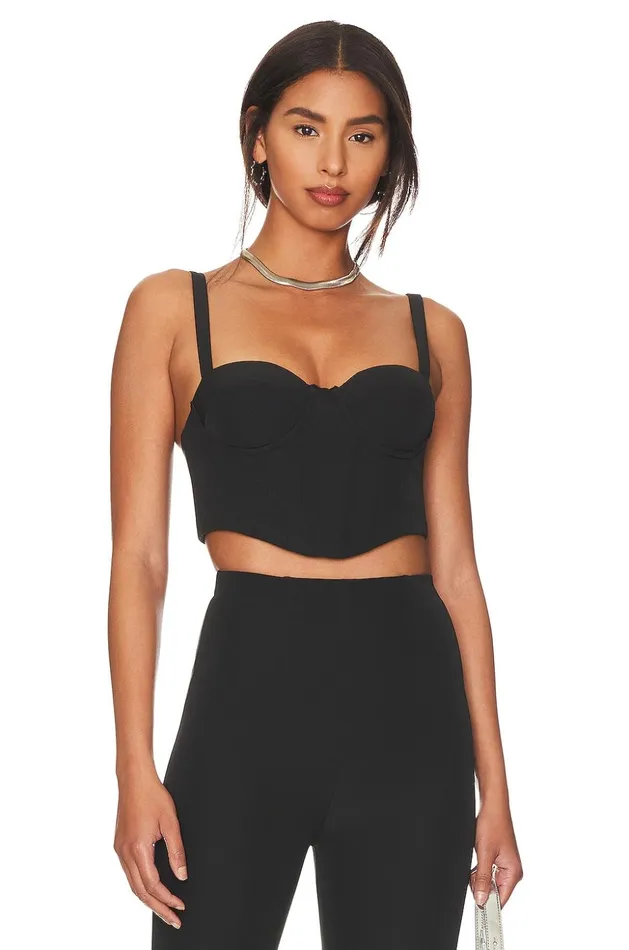 Lovers and Friends Tops Women Tish Bustier Top Black