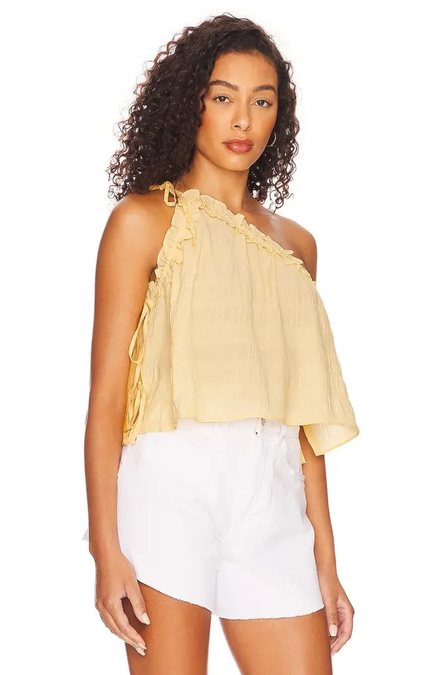 Lovers and Friends Tops Women Tommy Top Lemon Yellow Lovers and Friends Tops Women Tommy Top Lemon Yellow