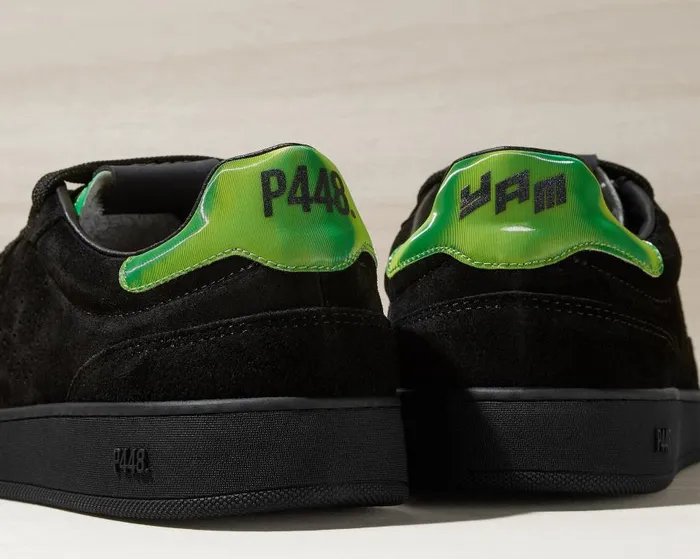 Low Tops Women P448 Yam BlackNeon Green Low Tops Women P448 Yam BlackNeon Green