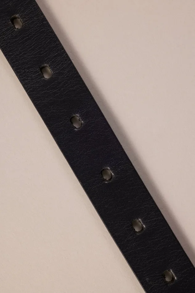 Lucky Brand Belts Women Laced Buckle Belt Black