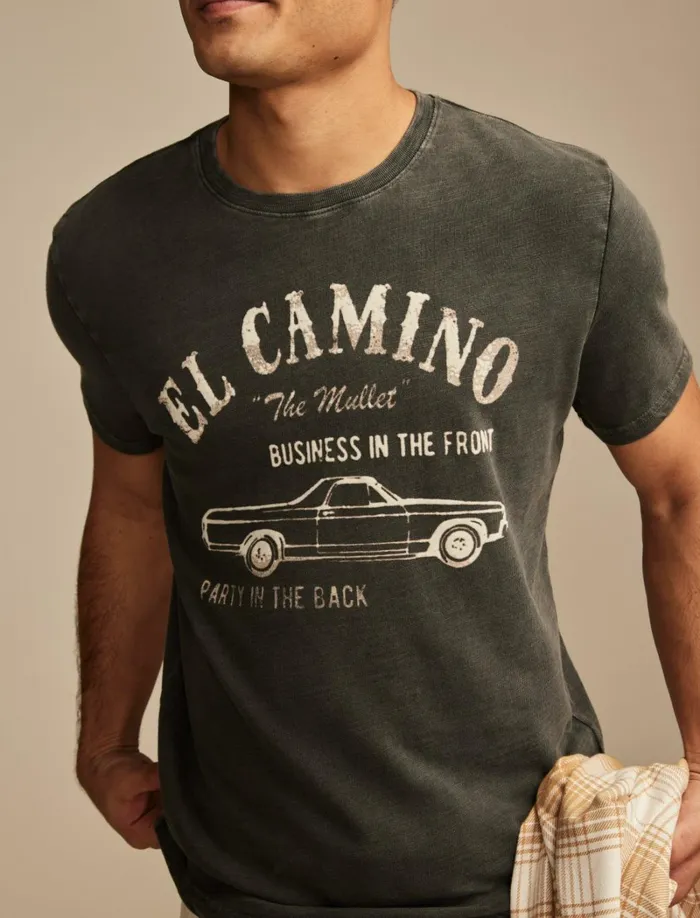 Lucky Brand Graphic Tees Men El Camino Jet Black