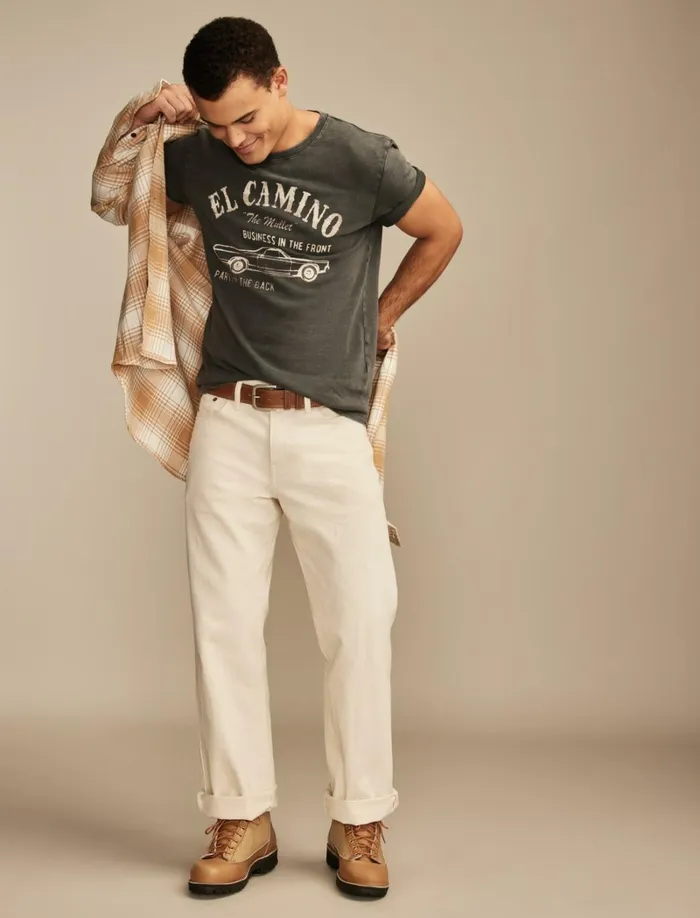 Lucky Brand Graphic Tees Men El Camino Jet Black