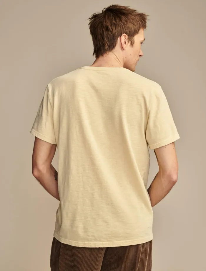 Lucky Brand Graphic Tees Men Grateful Dead Sunrise Reed Yellow
