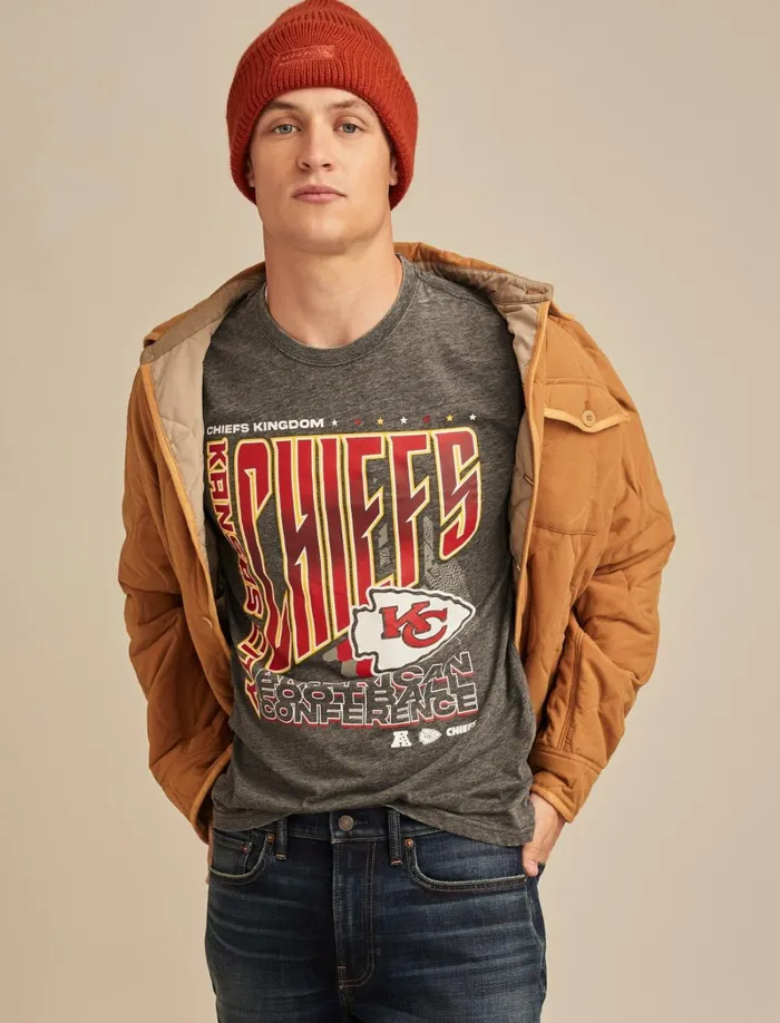 Lucky Brand Graphic Tees Men Kansas City Chiefs Graphic Tee 001 Black