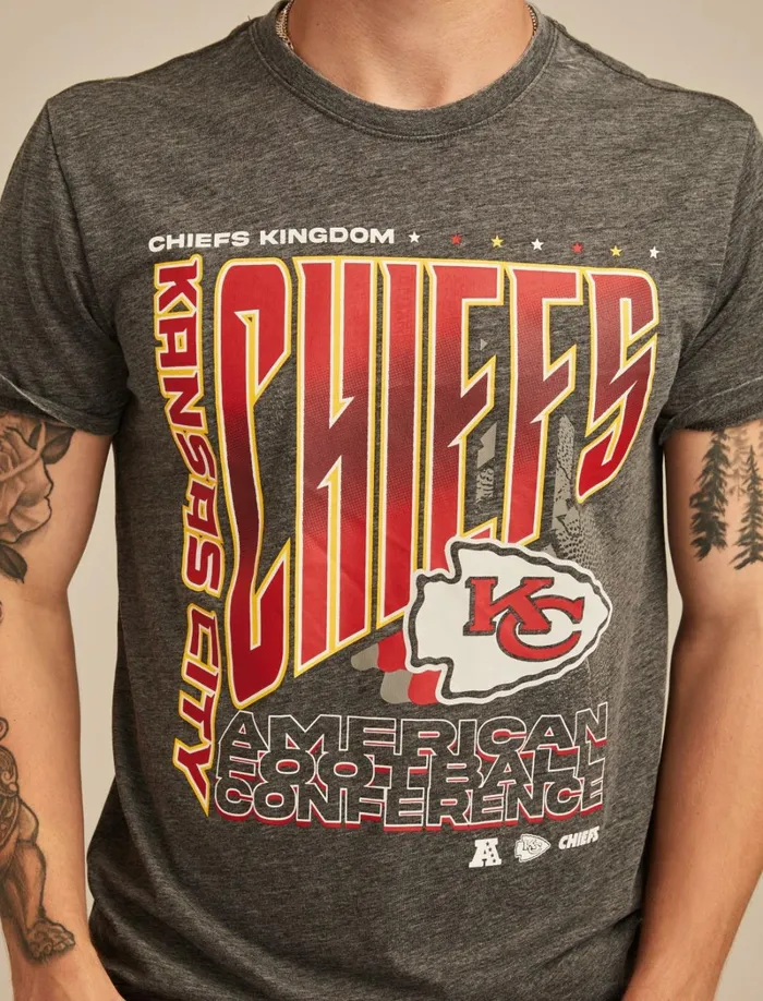 Lucky Brand Graphic Tees Men Kansas City Chiefs Graphic Tee 001 Black