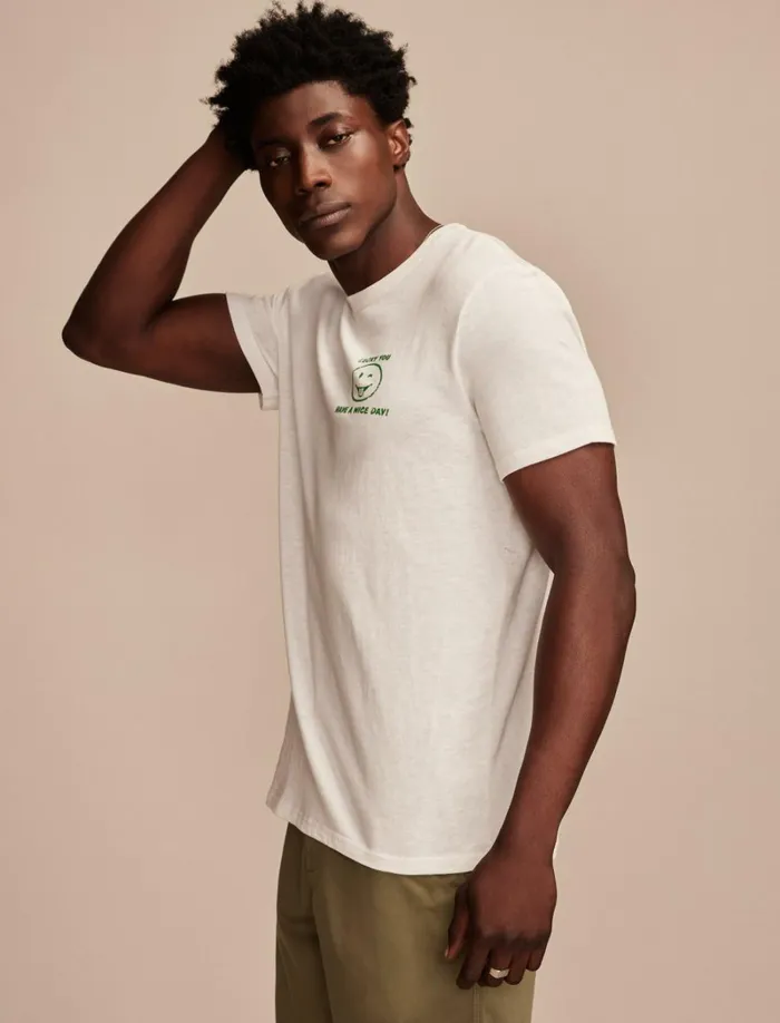 Lucky Brand Graphic Tees Men Lucky You Marshmallow