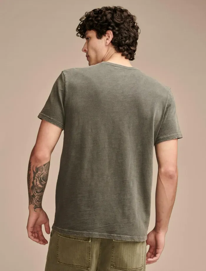 Lucky Brand Graphic Tees Men Rolling Stones Dice Raven