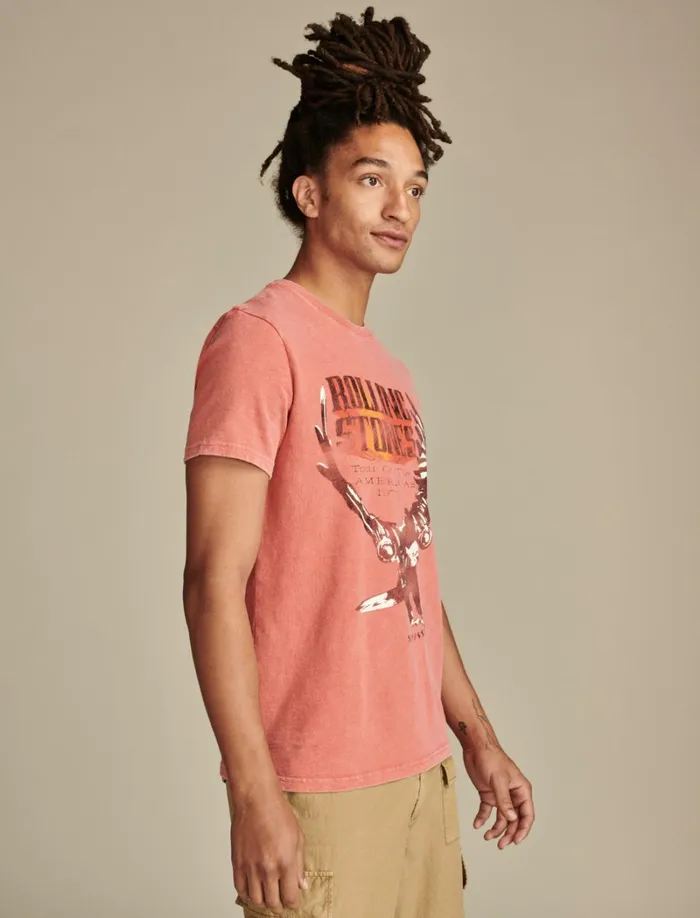 Lucky Brand Graphic Tees Men Rolling Stones Eagle Baked Apple