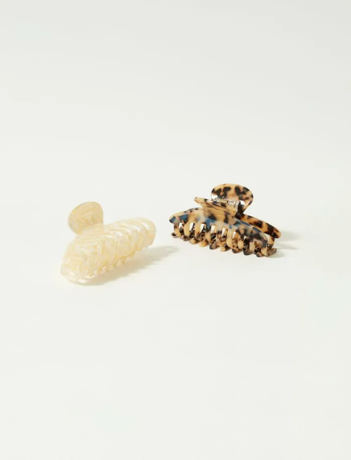 Lucky Brand Hair Accessories Women Classic Tortoise Claw Set Multi