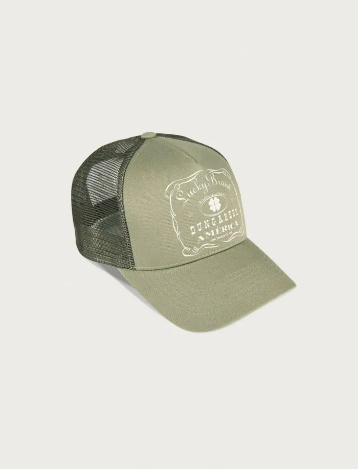 Lucky Brand Hats Women Vintage Lucky Brand Trucker Bright Green