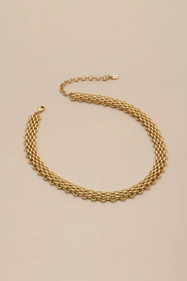 Lucky Brand Jewelry Women Gold Link Necklace Gold