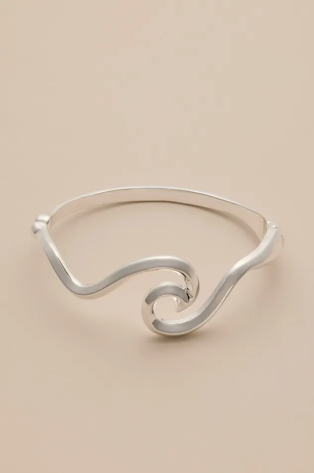 Lucky Brand Jewelry Women Wave Cuff Silver