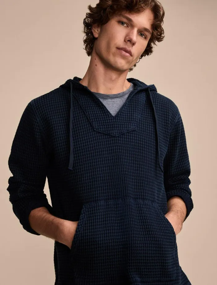 Lucky Brand Shirts and Tops Men Indigo Waffle Baja Indigo