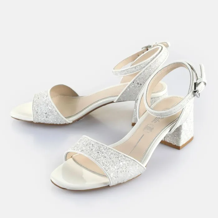 Lucy Shine White Silver Buffalo Heels Lucy Shine White Silver Buffalo Heels