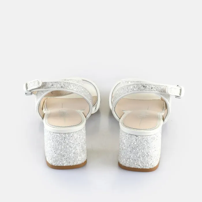 Lucy Shine White Silver Buffalo Heels Lucy Shine White Silver Buffalo Heels