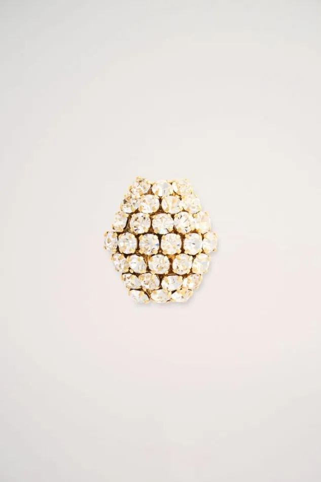 Luisa Spagnoli Bijoux Normo 8211 Rhinestone Ring Nickelgold 8211 Women