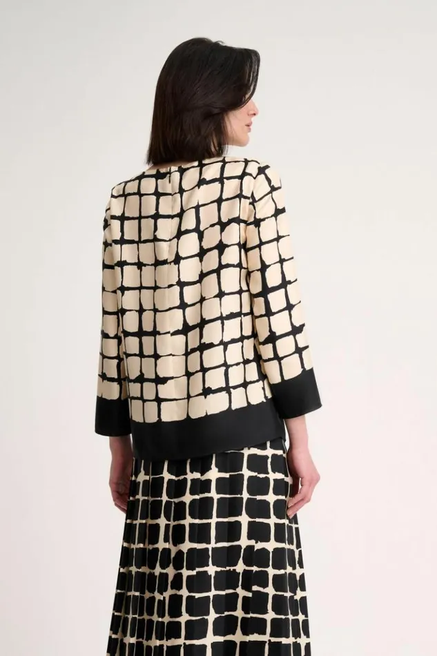 Luisa Spagnoli Blouses And Shirts Leggio 8211 Checked Blouse 8211 Women Luisa Spagnoli Blouses And Shirts Leggio 8211 Checked Blouse 8211 Women